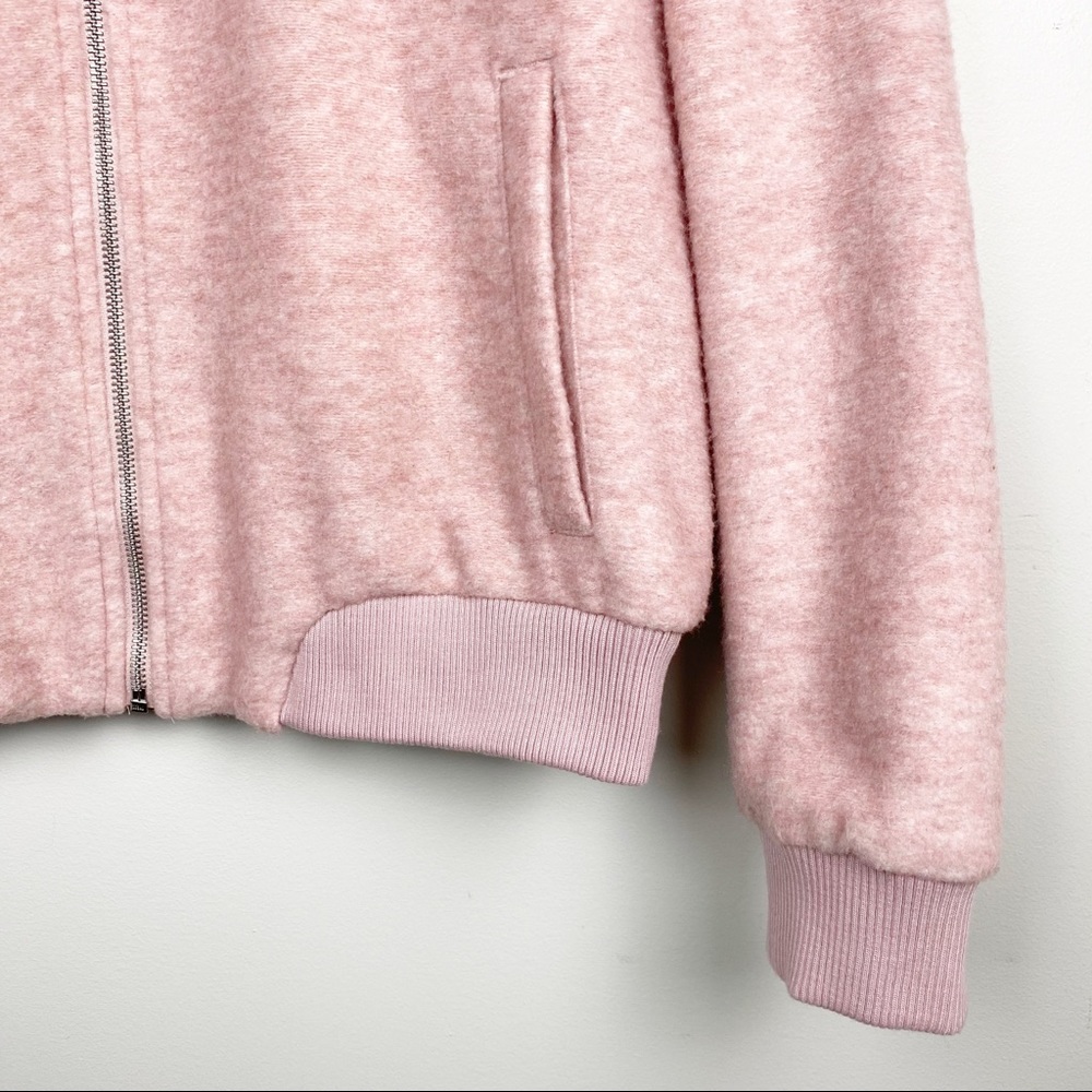 Old Navy Bomber Jacket Textured Pink Jacquard - Picture 5 of 12